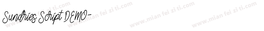 Sundries Script DEMO字体转换